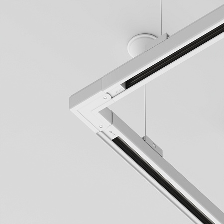 Трековая система Technical накладная трехфазная белая 300x300 TS-L-300-TR029-3-26W4K-S-W