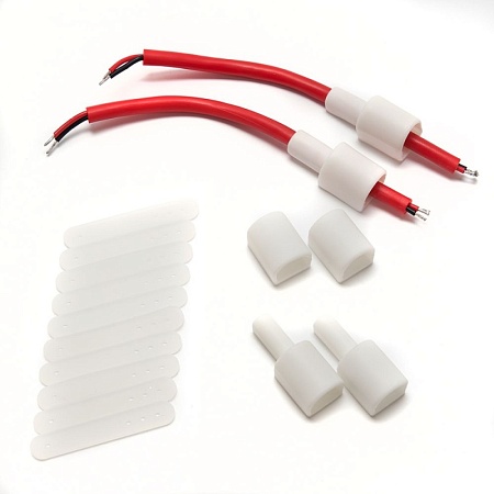 Светодиодная неоновая лента Feron LS651, 180SMD(2835)/m 14,4W/m 12V 5m IP68 ,4000К  с 2 заглушками, 2 заглушками c проводом, 10 креплениями в комплекте - фото