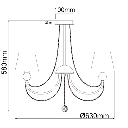 Люстра MW-Light Федерика 684011505 - фото