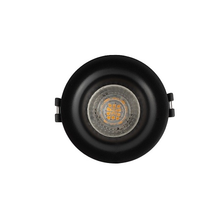 DK3024-BK Встраиваемый светильник, IP 20, 10 Вт, GU5.3, LED, черный, пластик - фото
