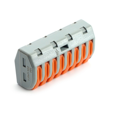 Клемма строительно-монтажная 8-проводная STEKKER, LD222-418 - фото