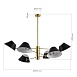 Светильник подвесной Латунь/Черный, Белый E14 6*60W SLE1253-343-06 - фото