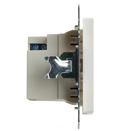 Розетка USB 2-местная + type C (механизм), STEKKER GLS10-7116-01, 250В, 3А, max 20W, серия Катрин, белый - фото