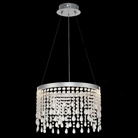 Люстра подвесная ST-Luce Серебристый/Прозрачный LED 1*24W 3000K/4000K/6000K SL6201.103.24 - фото