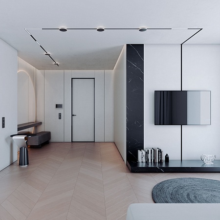 Slim Magnetic Трековый светильник 4W 4000K Cally (черный ) 85172/01 Elektrostandard - фото