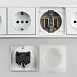 Розеточный блок 4-х местный + 3 USB белый WL20-04-03 - фото