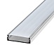 Профиль алюминиевый накладной широкий, серебро, CAB263 - фото