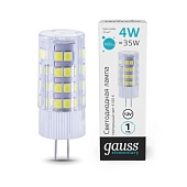 Светодиодная лампа Gauss ELEMENTARY 4W 400Lm 4100K G4 10724