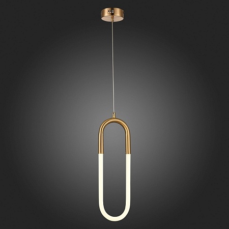 Подвес ST-Luce Латунь/Латунь, Белый LED 1*14W 3000K SL1579.303.01 - фото