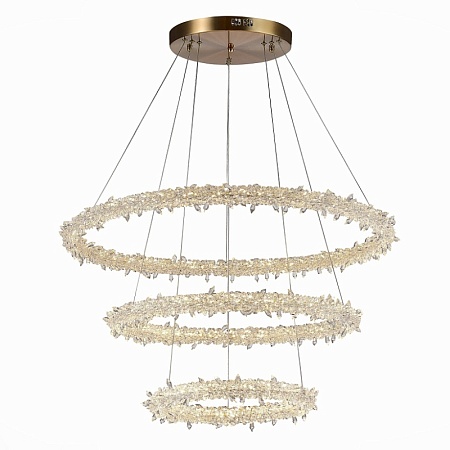 Люстра подвесная ST-Luce Золотистый/Прозрачный LED 1*160W 3000 - 6500K SL6105.203.03 - фото