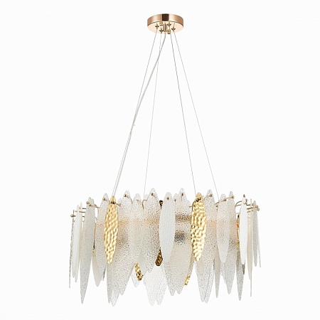 Люстра подвесная ST-Luce Золотистый/Прозрачный, Белый E14 8*60W SL1224.203.08 - фото