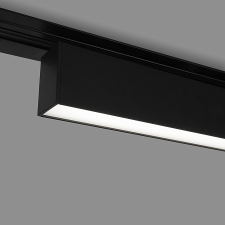 Трековый светодиодный светильник для однофазного шинопровода X-Line 20W 4200K черный матовый X-Line черный матовый 20W 4200K (LTB54) однофазный Elektrostandard - фото