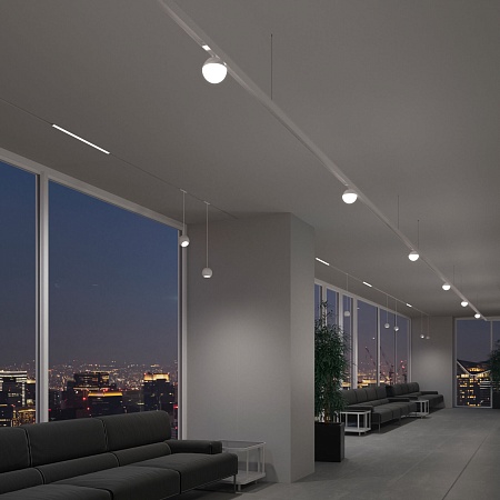 Трековый светильник 7W 4200K Neid белый Slim Magnetic 85032/01 Elektrostandard - фото