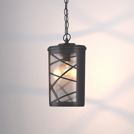 Уличный подвесной светильник Premier H черный IP44 GL 1017H черный Elektrostandard - фото