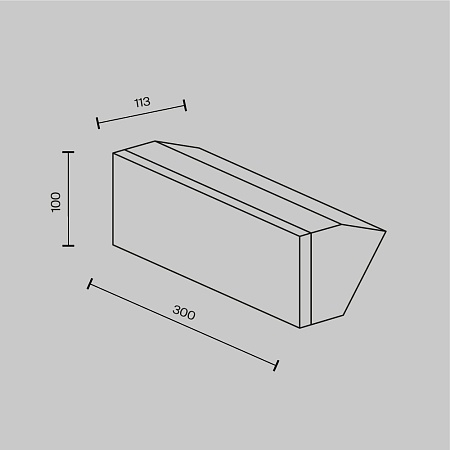 Настенный светильник (бра) Outdoor Brick O436WL-L20GF3K - фото