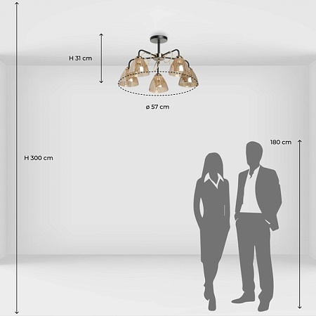 Люстра потолочная De City Альфа 324017905 - фото