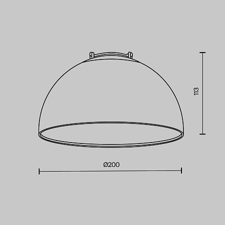 Подвесной светильник Technical Bowl TR126B-20W3K-B - фото