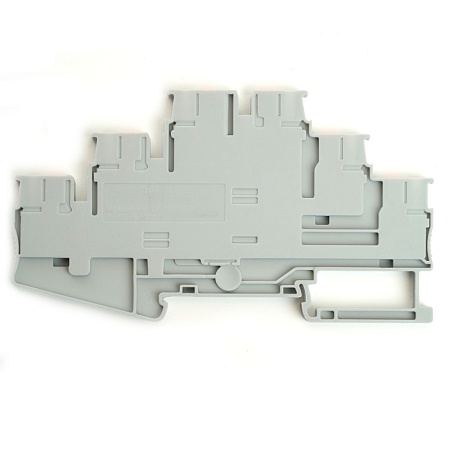 Зажим пружинный, 6-проводной проходной ЗНИ - 2,5 ,JXB PT 2,5 , серый LD579-1-25 - фото