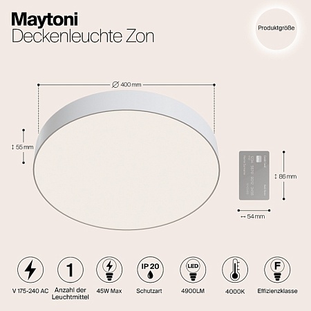Потолочный светильник Technical Zon C032CL-L48W4K - фото