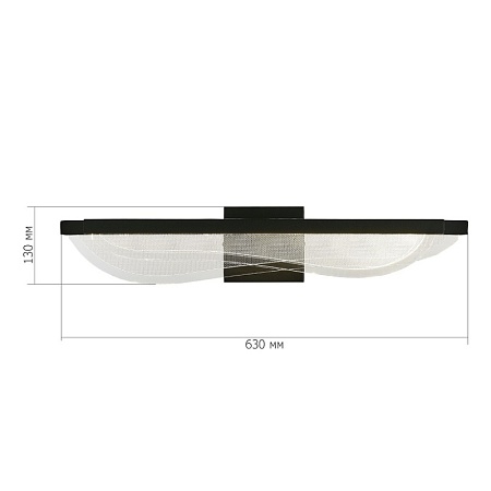 Светильник настенный ST-Luce Черный/Прозрачный LED 1*18W 4000K SL6509.401.01 - фото