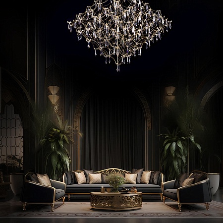 10259/1000 Gold Asfour Подвесной светильник LOFT IT Mira - фото