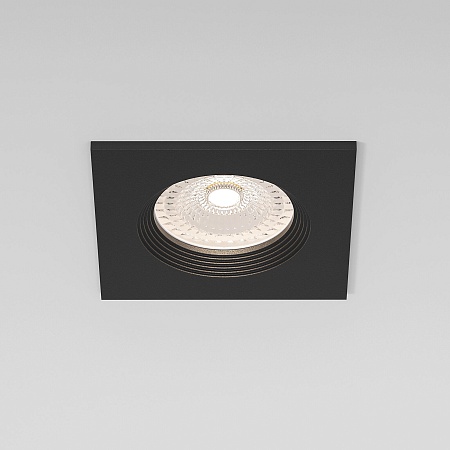 Светильник встраиваемый City GU10 черный 25055/01 Elektrostandard - фото