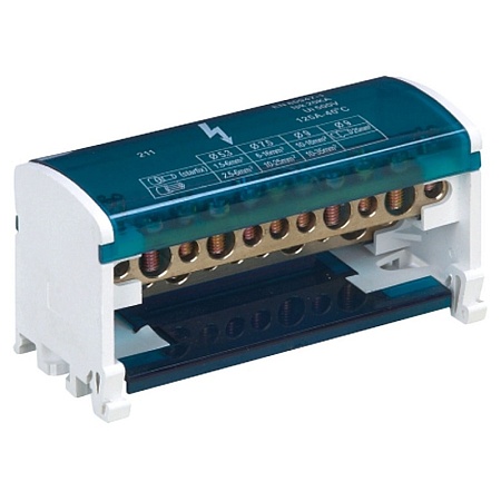 Шины на DIN-рейку в корпусе (кросс-модуль) 4х15 3L+PEN LD505-415 - фото