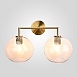 Бра Rh Utilitaire Globe Shade Double Sconce Brass Imperiumloft 123273-22 - фото