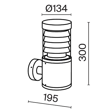 Настенный светильник (бра) Outdoor Spir O439WL-L12GF3K - фото