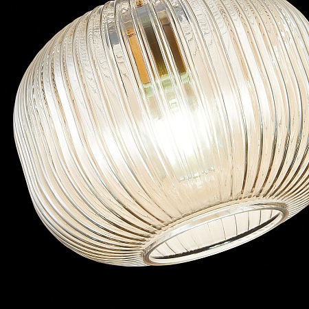 Подвес ST-Luce Латунь/Коньячный E27 1*60W SL1154.313.01 - фото