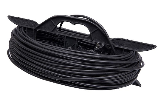 Удлинитель-шнур на рамке 1-местный c/з Stekker, HM02-01-30, 30м, 3*0,75, серия Home (УХз-10), черный - фото