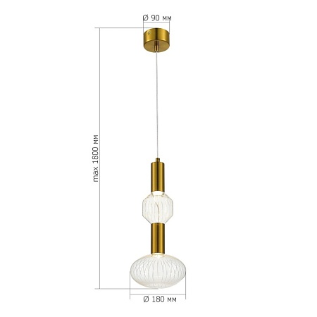 Светильник подвесной Черный LED 1*35W 3000K 698Lm Ra>80 120°IP20 L1120xW50xH60 180-220V ST612.433.32 - фото