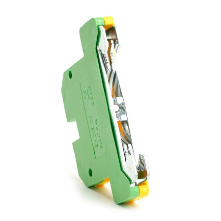 LD551-4-25 ЗНИ Зажим наборный изолированный (винтовой) 2,5 мм2 (JXB 2,5), желтый,зеленый - фото