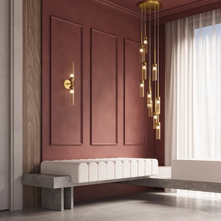 Подвесной светильник Freya Borgy FR5379PL-10G - фото