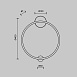 Настенный светильник (бра) Maytoni Halo MOD005WL-L24BSK - фото