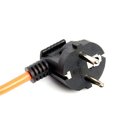 Удлинитель на катушке Stekker Standart  STD01-40-50 4-х местный с/з ПВСбм 3*1, оранжевый, 16А, IP40, 50м - фото