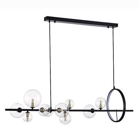 Светильник подвесной ST-Luce Черный/Прозрачный G4 10+1*5W 4000K SL1165.423.15 - фото