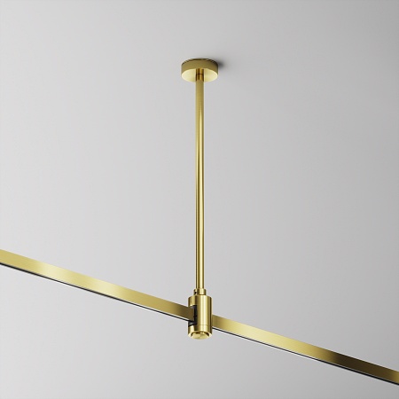 Крепление потолочное Medium одинарное 300мм Flarity латунь - фото