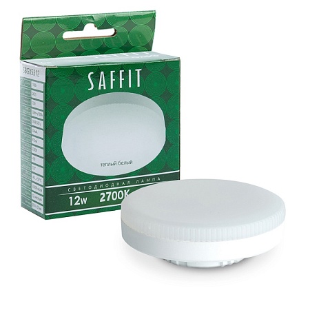 Лампа светодиодная SAFFIT SBGX5312 GX53 12W 230V 2700K - фото