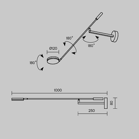 Настенный светильник (бра) Maytoni Fad MOD070WL-L6W3K - фото