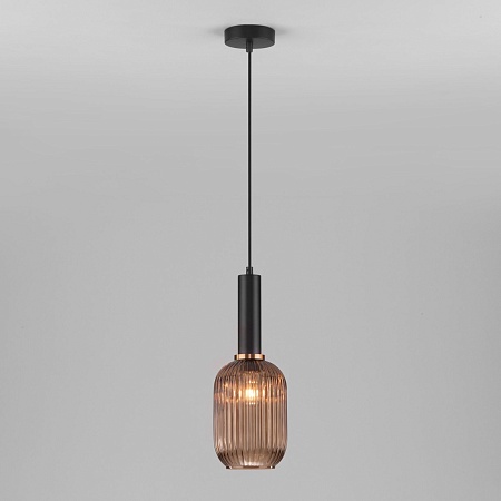 Подвесной акцентный светильник Eurosvet 50181/1 янтарь - фото