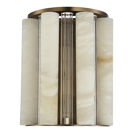 Светильник настенный ST-Luce Бронза, Прозрачный/Белый алебастр G9 2*5W SL1516.301.02 - фото