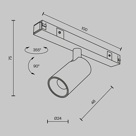 Трековый светильник Technical FOCUS LED TR176-1-3WTW-M-B - фото