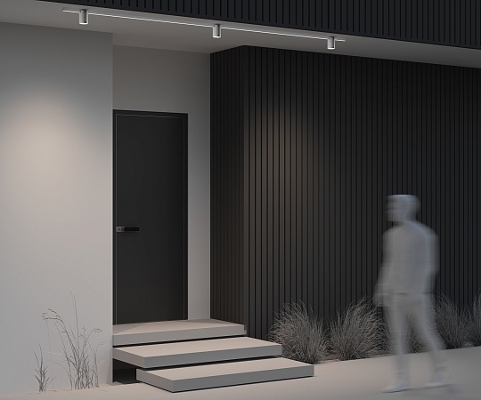 Уличный трековый светильник Outdoor O-TR01-2-S-16WW3K - фото