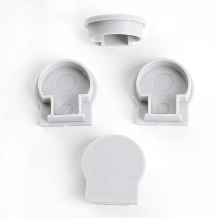 Заглушка без отверстия для профиля CAB282, LD380 (комплект 4шт) - фото