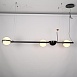 Реечный Подвесной Светильник Palma Wall Lamp 3 Шара + 1 Вазон Горизонтальная Imperiumloft 204173-22 - фото