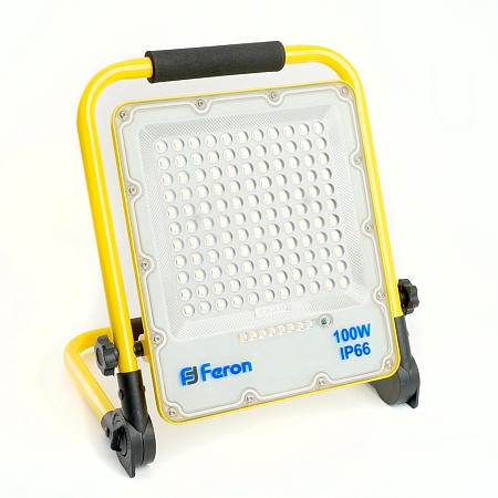 Светодиодный прожектор Feron LL-952 переносной с зарядным устройством IP66 100W 6400K - фото