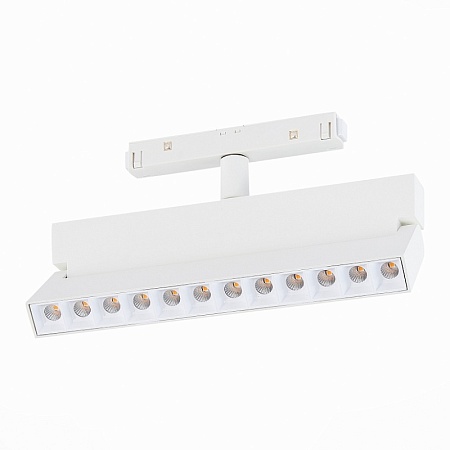 Магнитный трековый светильник белый LED 1*12W 3000K 1 009Lm Ra>80 36° IP20 L219xW22xH13 ST362.536.12 - фото