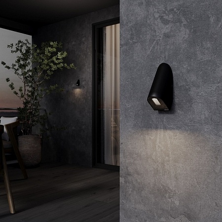 Уличная светодиодная подсветка для лестниц и дорожек 35168/D черный - фото