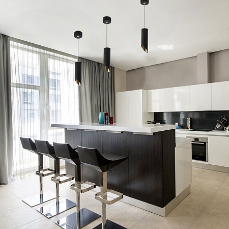 Светильник потолочный Feron ML1828 на подвесе  MR16 35W 230V, черный, золото 55*200 - фото